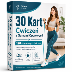 30 Kart Ćwiczeń z Gumami Oporowymi